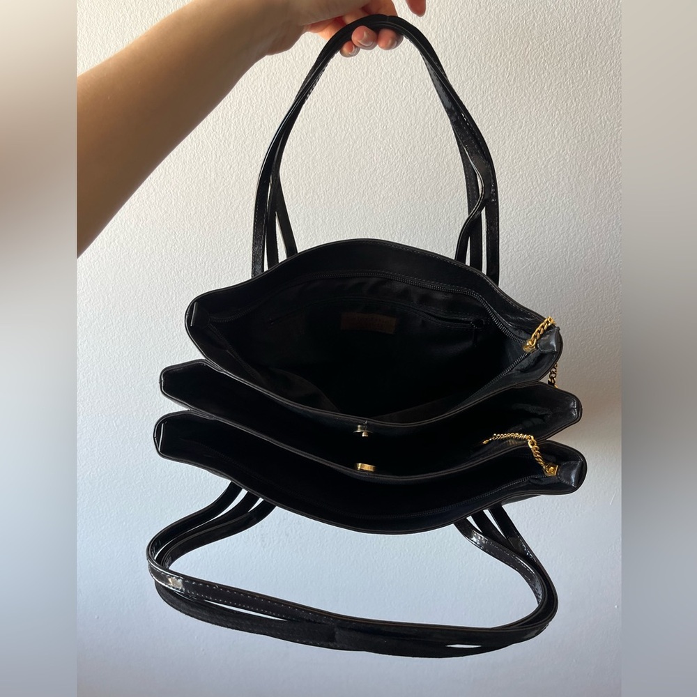 Authentic Leather Valentino Orlandi Black Bag with Dust bag - Picture 5 of 7